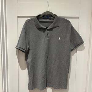 Polo Ralph Lauren Mens Classic Fit Mesh Polo Shirt Grey